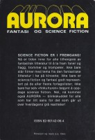 Back of Aurora Nr. 1: Fantasi og science fiction.