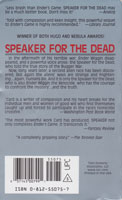 Back of Speaker for the Dead.